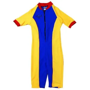 Ozi Varmints All In One Zip Surf Suit - Ocean/Sun/Red
