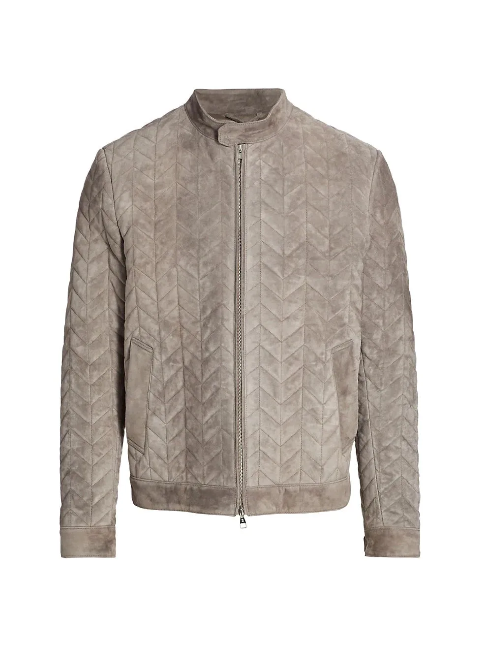 Padded Real Suede Biker Leather Jacket | Stylish Moto Racer Leather Jacket by TJS