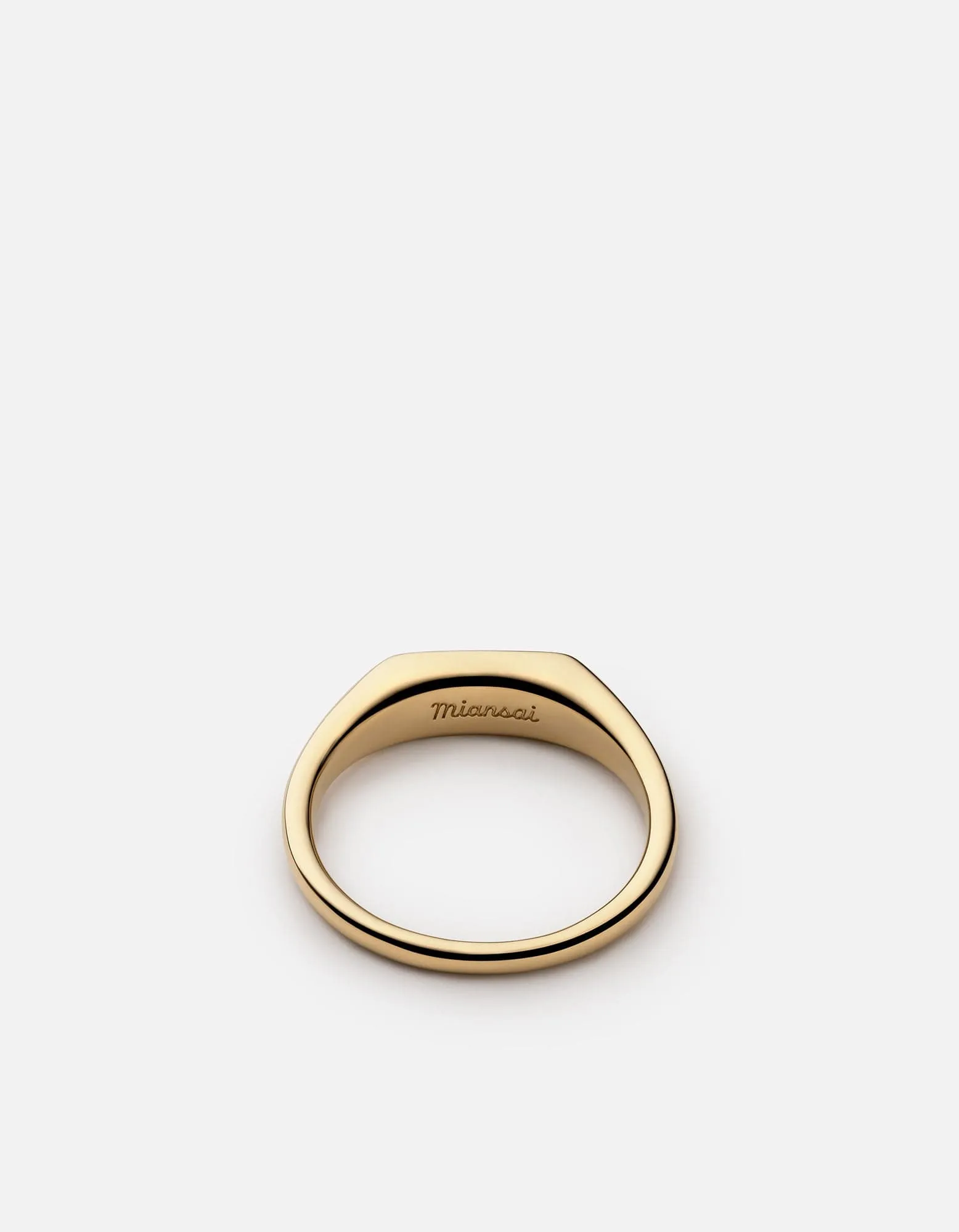 Pax Diamond Ring, Gold Vermeil/Black