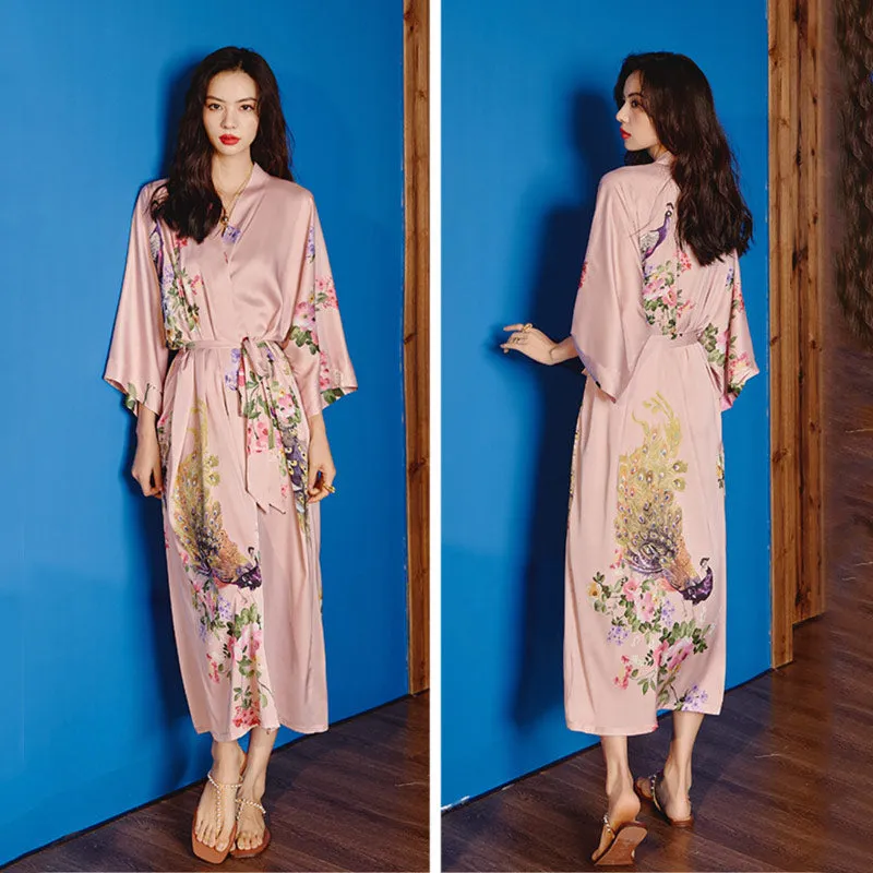 Peignoir Femme Kimono Rose Pale