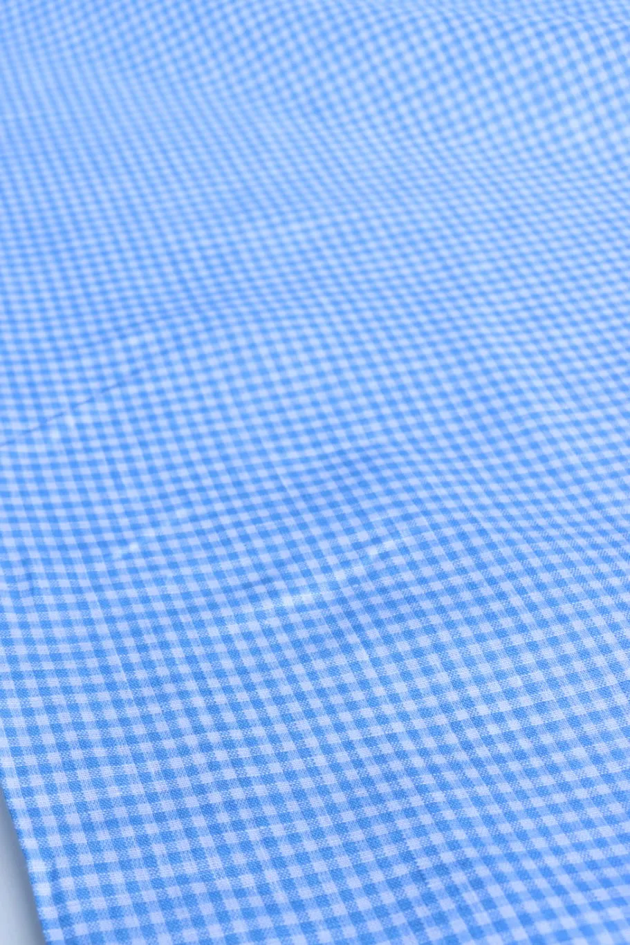 Periwinkle Small Check | Limerick Linen Yarn Dyed | Robert Kaufman