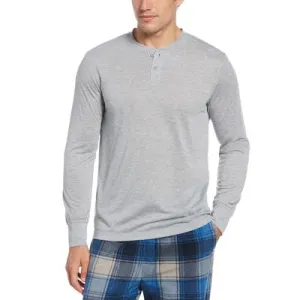 Perry Ellis Portfolio Men's Henley Long-Sleeve Pajama Shirt