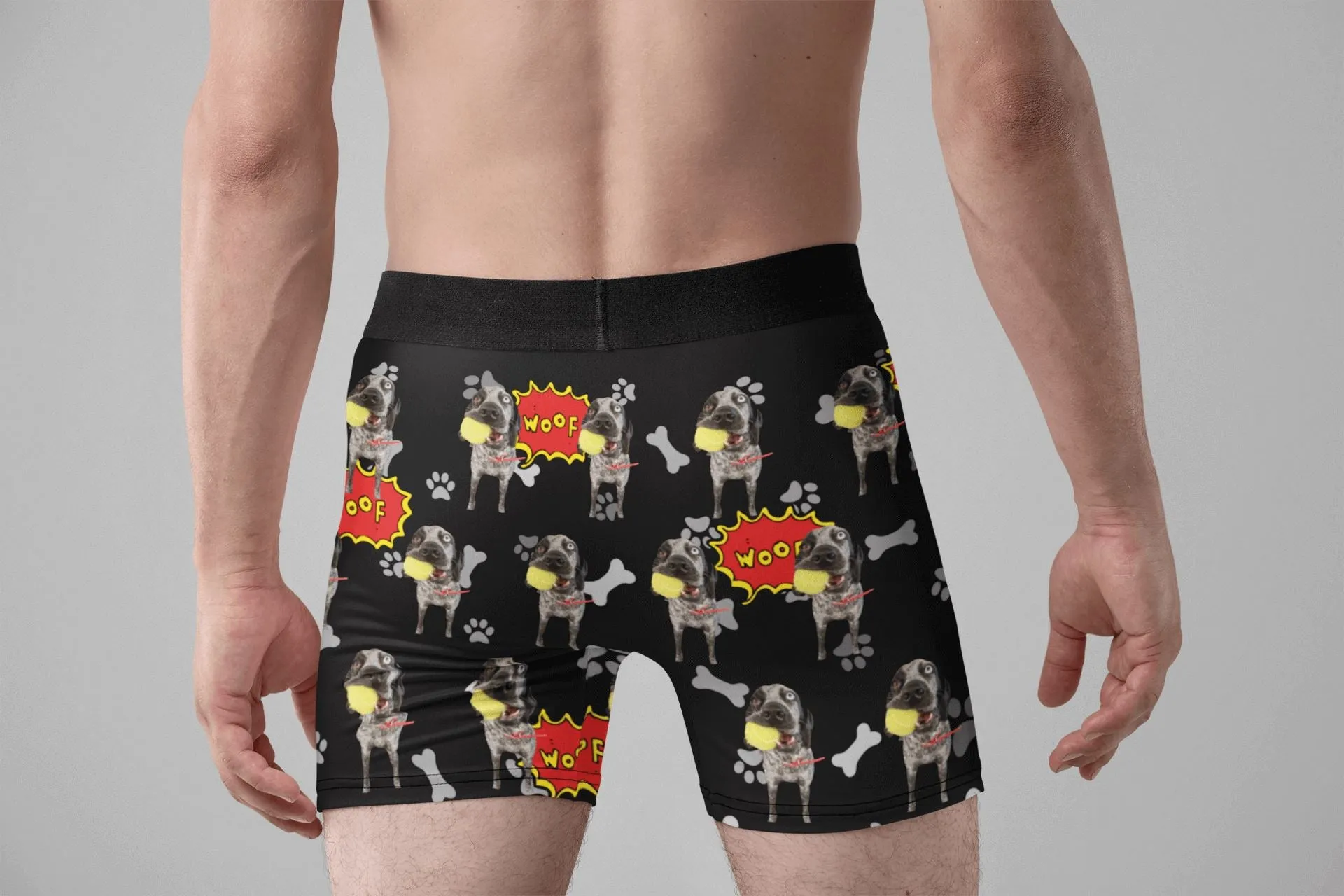 Personalised Dog Photo Boxers - Classic Design