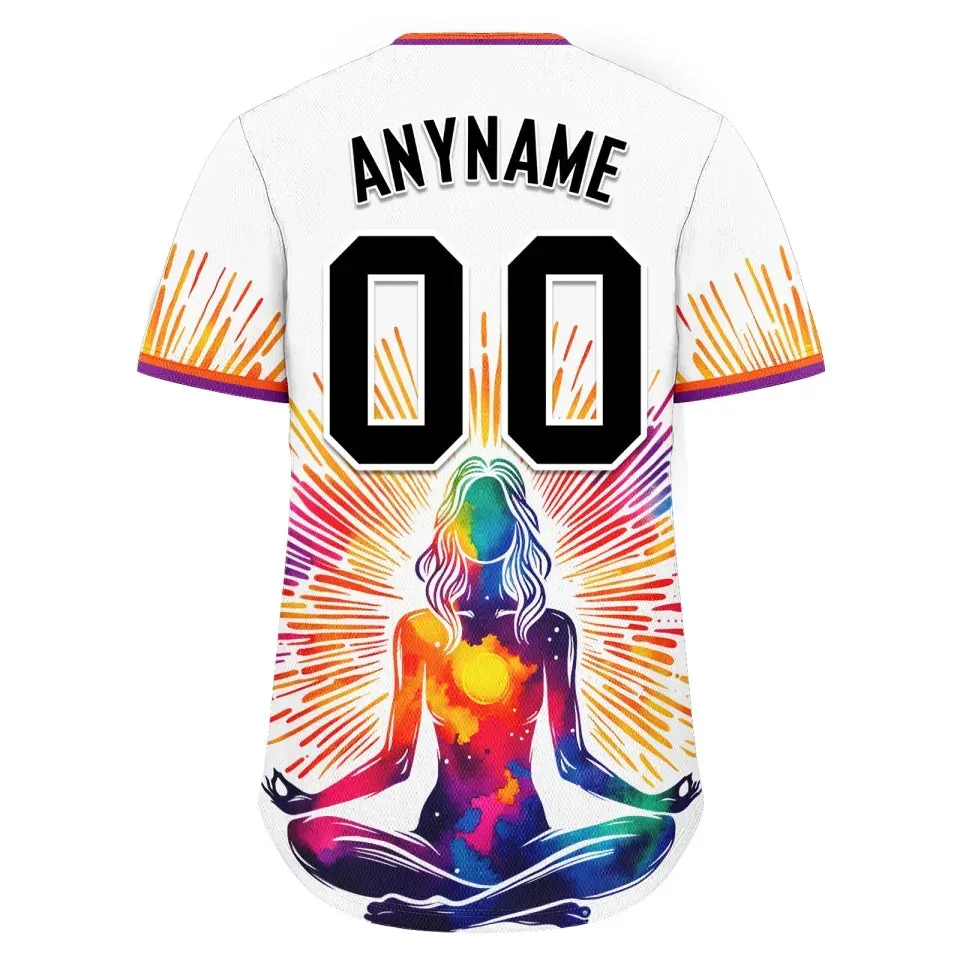 Personalized Yoga-Inspired Baseball Jersey – Custom Activewear for Wellness Enthusiasts