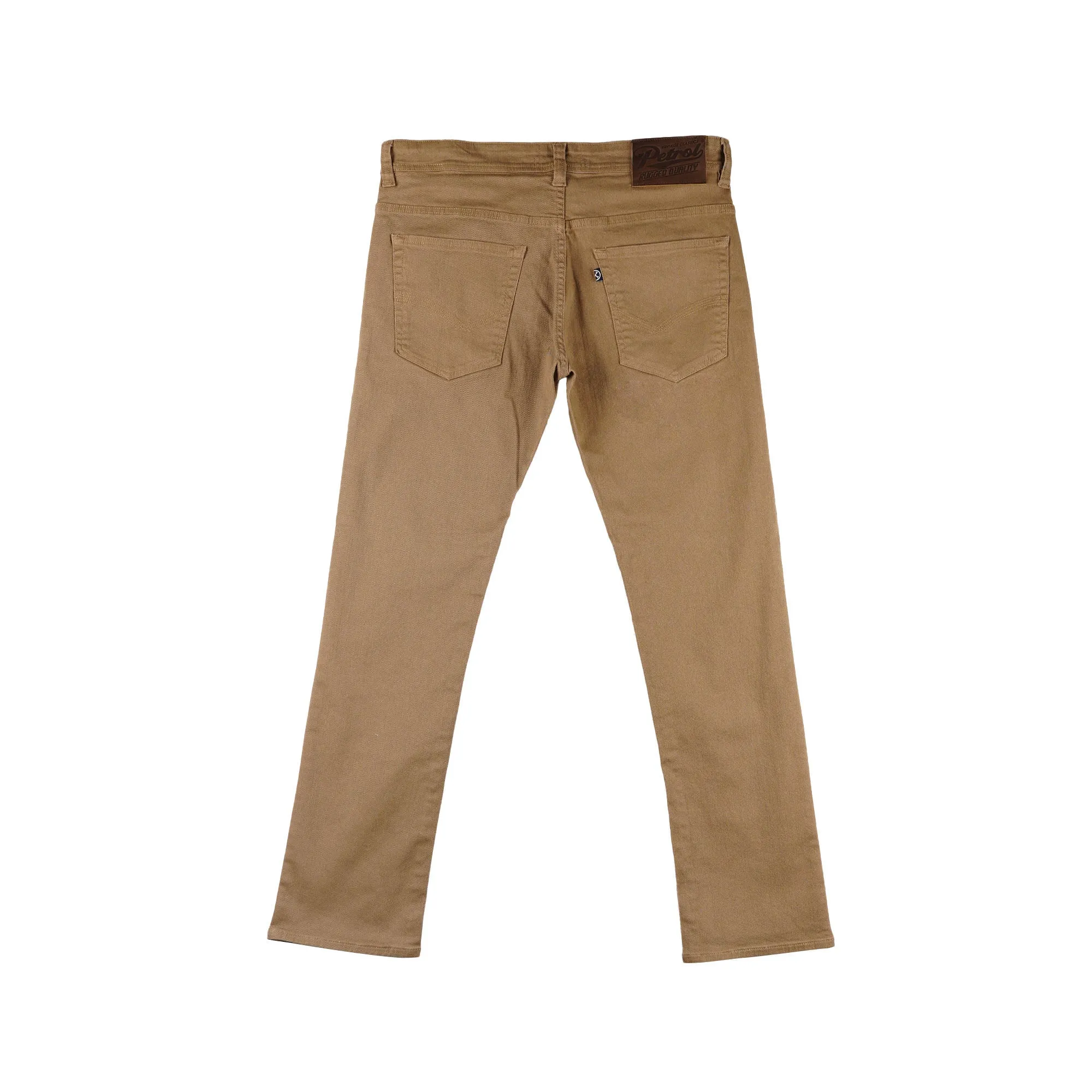 Petrol Men's Basic Denim Pants Mid-Rise Skinny Fitting Rinse Wash Fabric 163578 (Brown)
