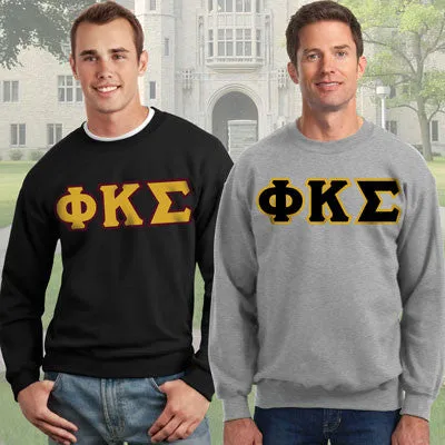 Phi Kappa Sigma 9oz. Crewneck Sweatshirt, 2-Pack Bundle Deal - G120 - TWILL