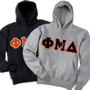 Phi Mu Delta Hooded Sweatshirt, 2-Pack Bundle Deal - TWILL