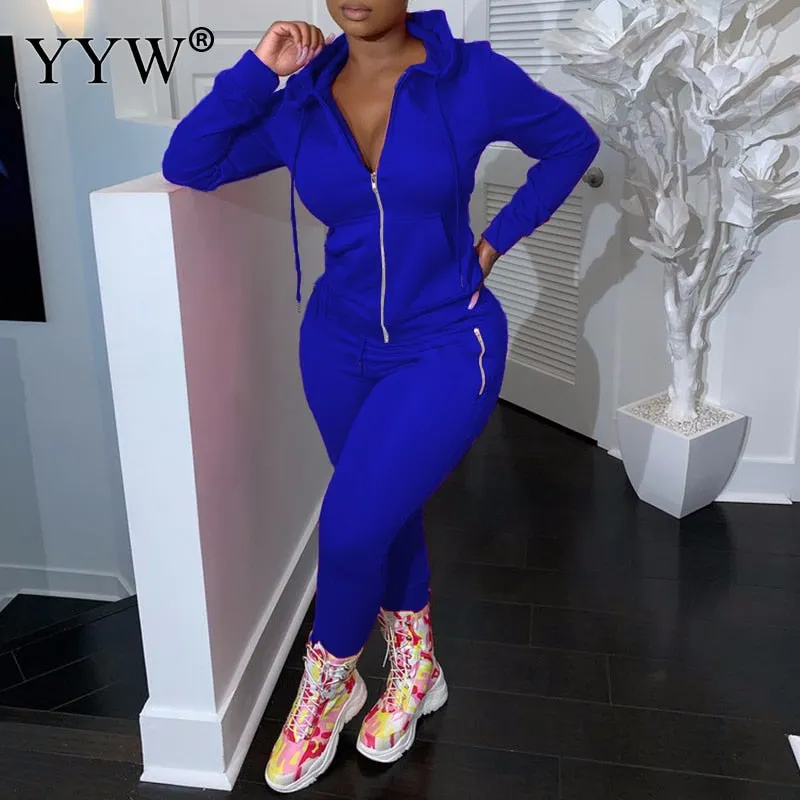 PINK letters two-piece suit