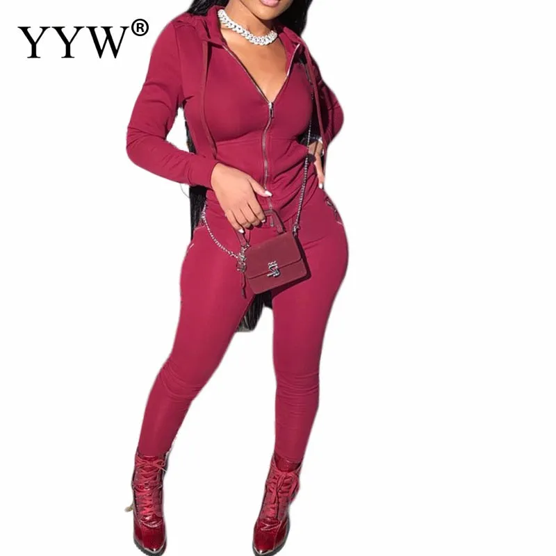 PINK letters two-piece suit