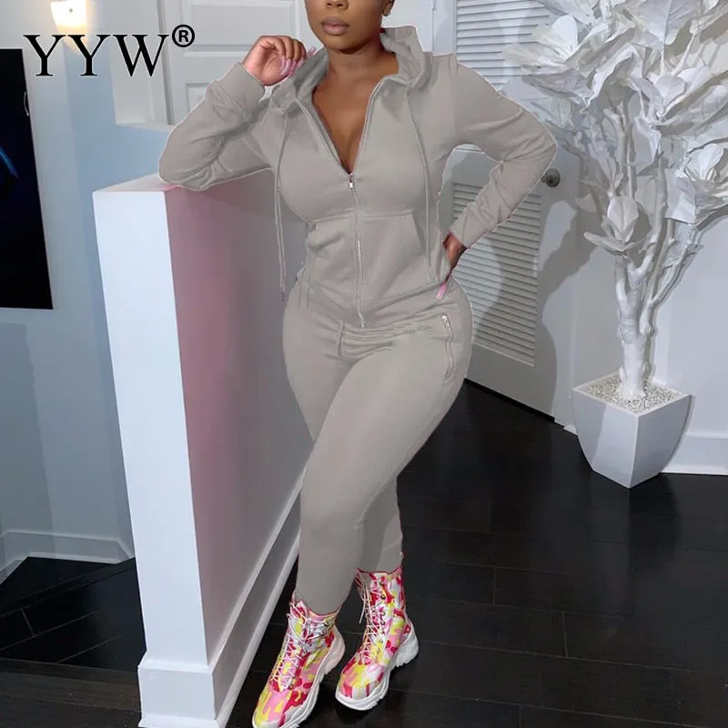 PINK letters two-piece suit