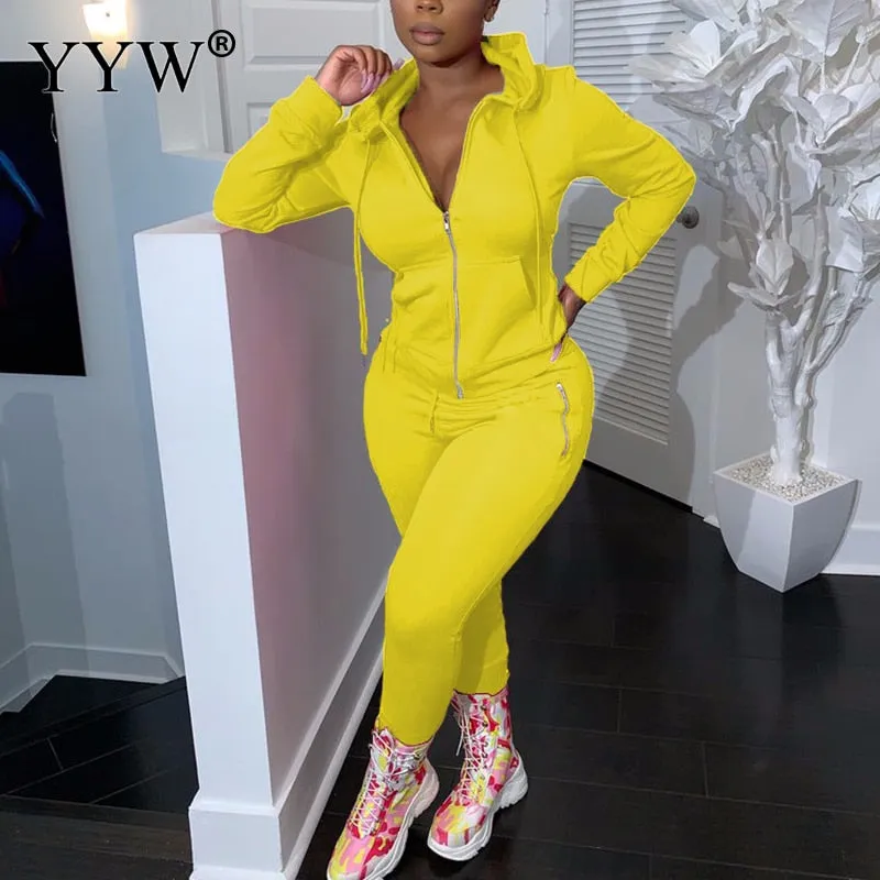 PINK letters two-piece suit
