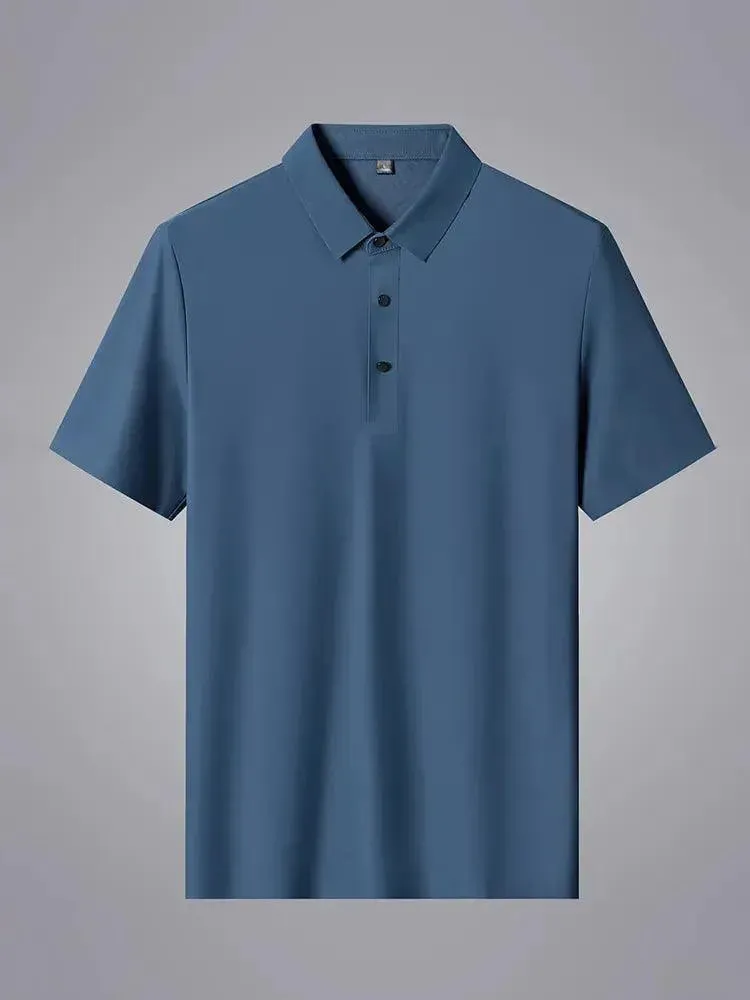 Plain Short Sleeve Men Polo Shirt