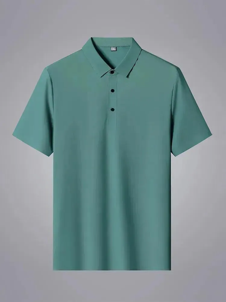 Plain Short Sleeve Men Polo Shirt