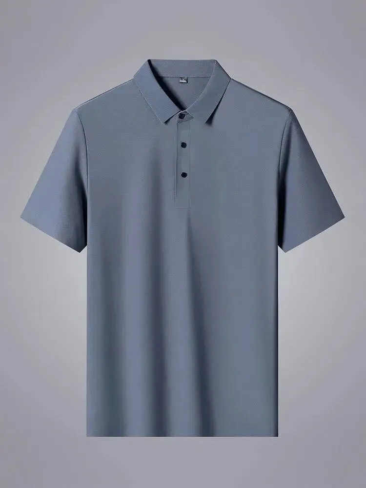 Plain Short Sleeve Men Polo Shirt
