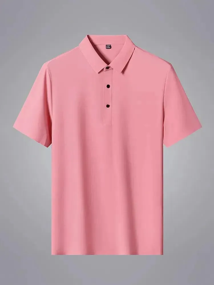 Plain Short Sleeve Men Polo Shirt