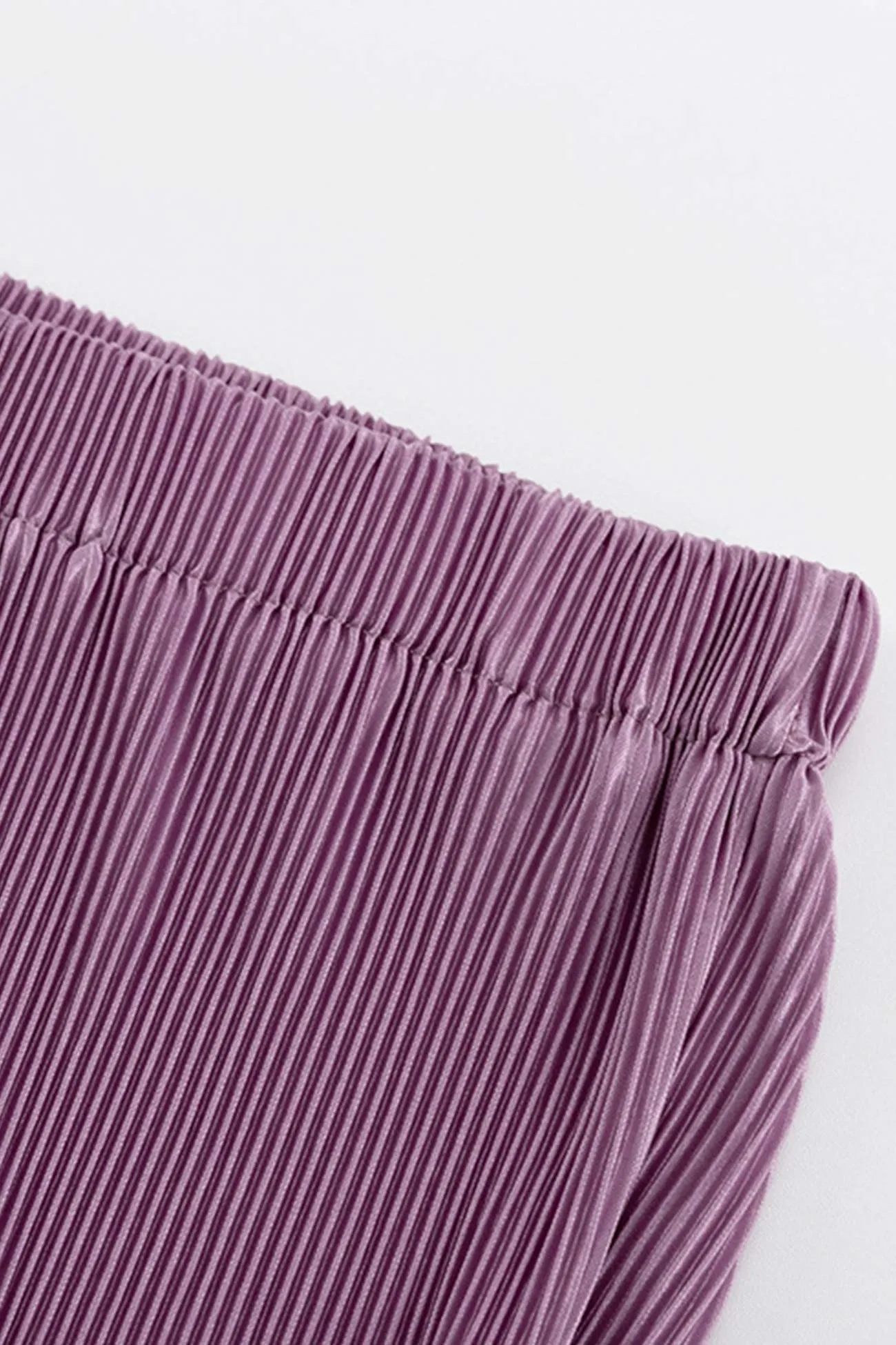 Pleated Backless Strapless Tops Long Pant Set