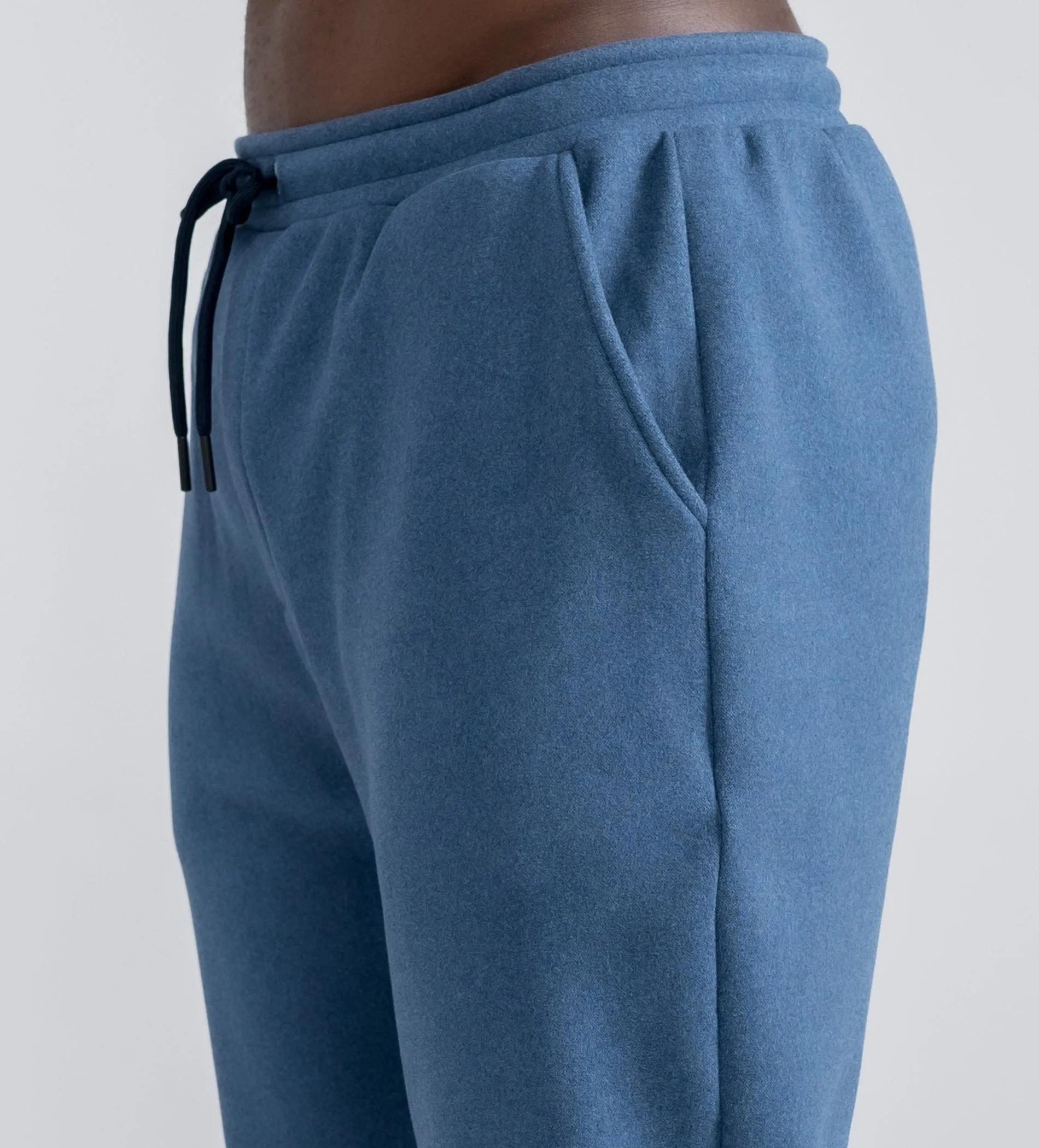 Plush Blue bonded trackpants