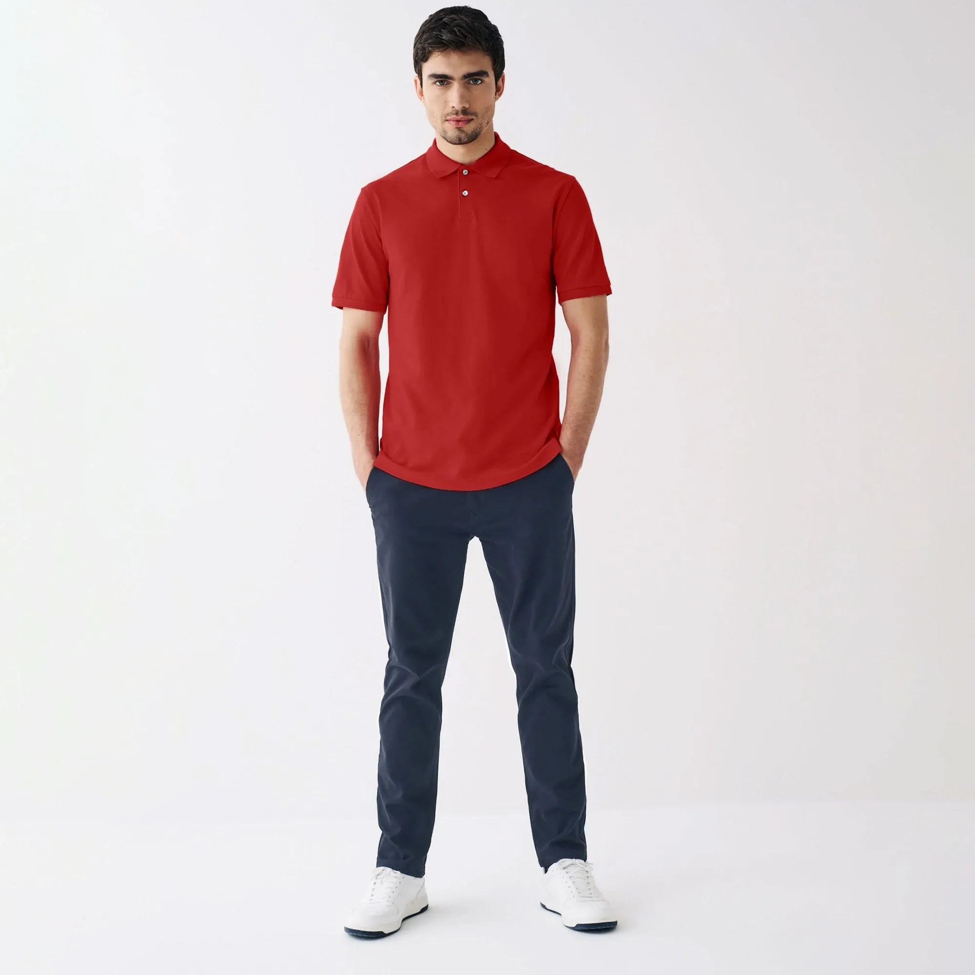 Polo Republica Men's Essentials Premium Short Sleeve Polo Shirt