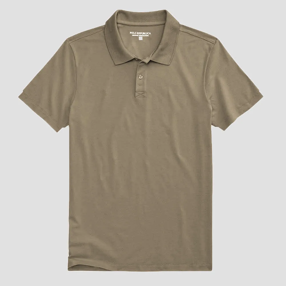 Polo Republica Men's Essentials Premium Short Sleeve Polo Shirt
