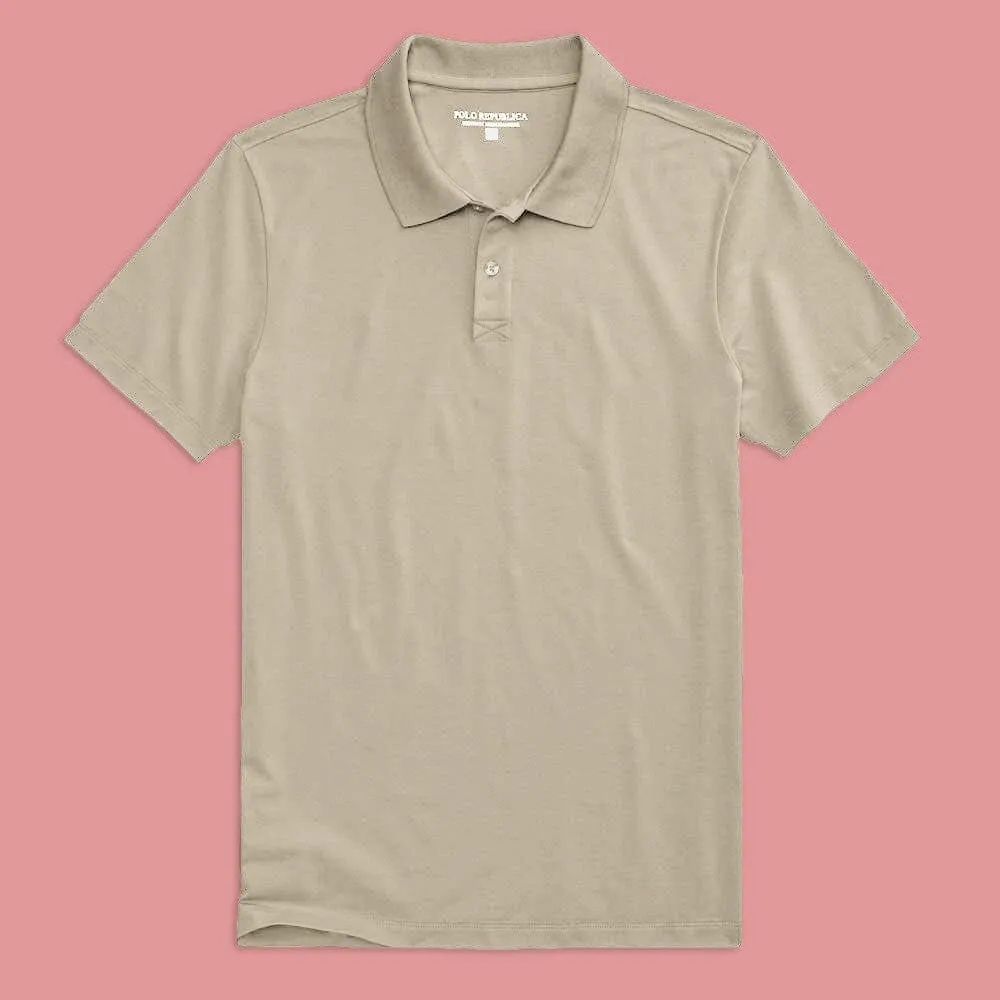 Polo Republica Men's Essentials Premium Short Sleeve Polo Shirt