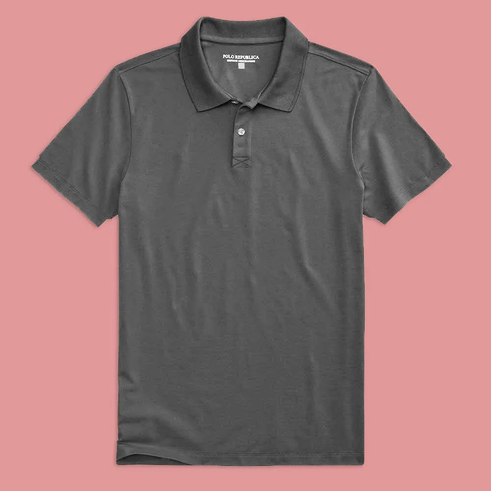 Polo Republica Men's Essentials Premium Short Sleeve Polo Shirt