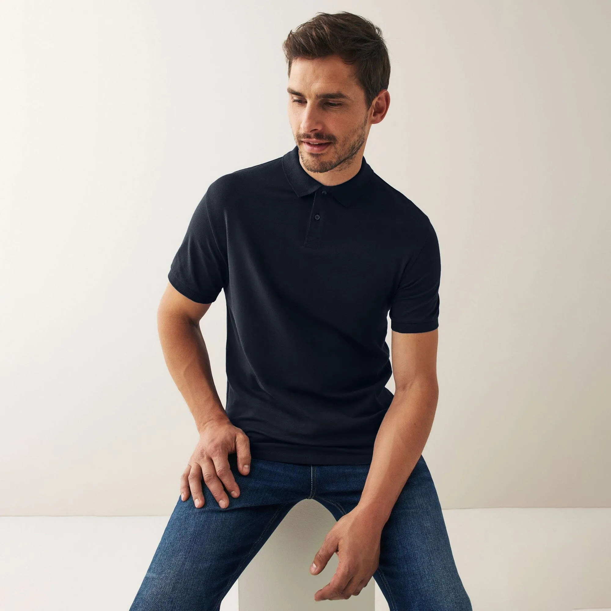 Polo Republica Men's Essentials Premium Short Sleeve Polo Shirt