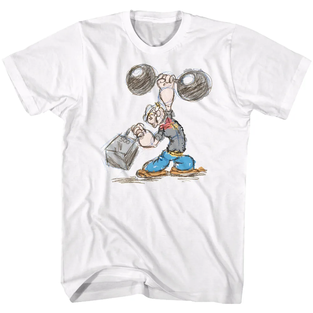 Popeye Popeye Sketch Men's T-Shirt