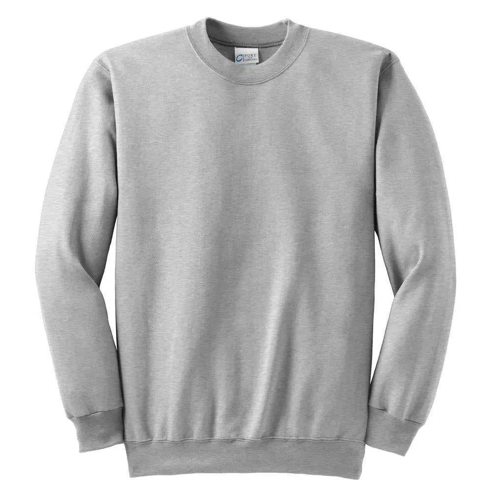 Port & Company Men's Ash Ultimate Crewneck Sweatshirt
