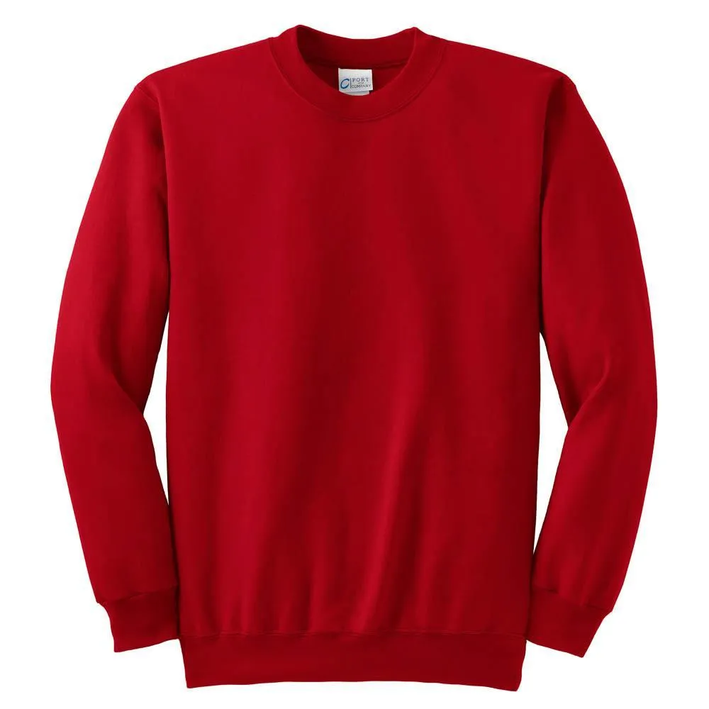 Port & Company Men's Red Ultimate Crewneck Sweatshirt