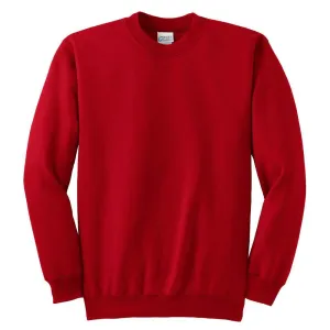 Port & Company Men's Red Ultimate Crewneck Sweatshirt