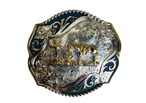 PRAYING AT CROSS BELT BUCKLE