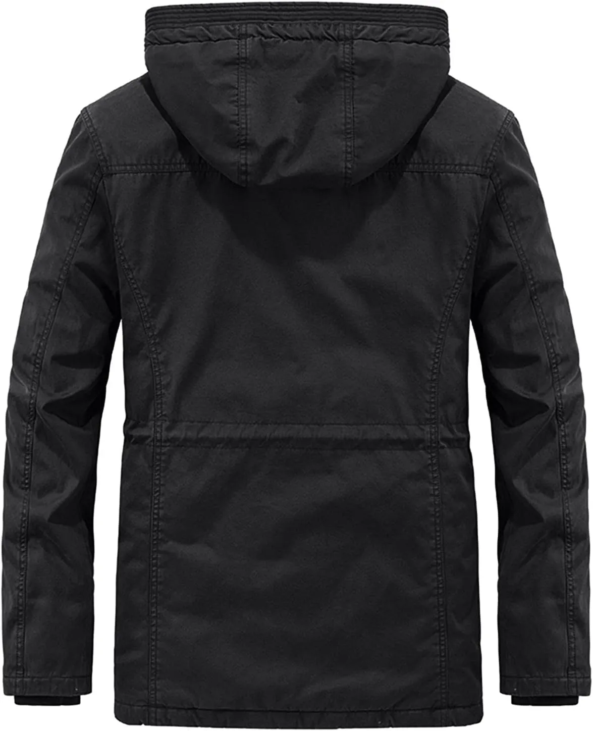 Prime Big Deal 2024 Today Deals Mens Hooded Flannel Mens Fashion Snap Pullover Navy Blue Sports Coat for Men Flannel Hooded Jackets for Men Men Jacket Winter