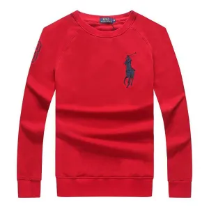 PRL Men's Lighter Weight Sweat Shirt- Red