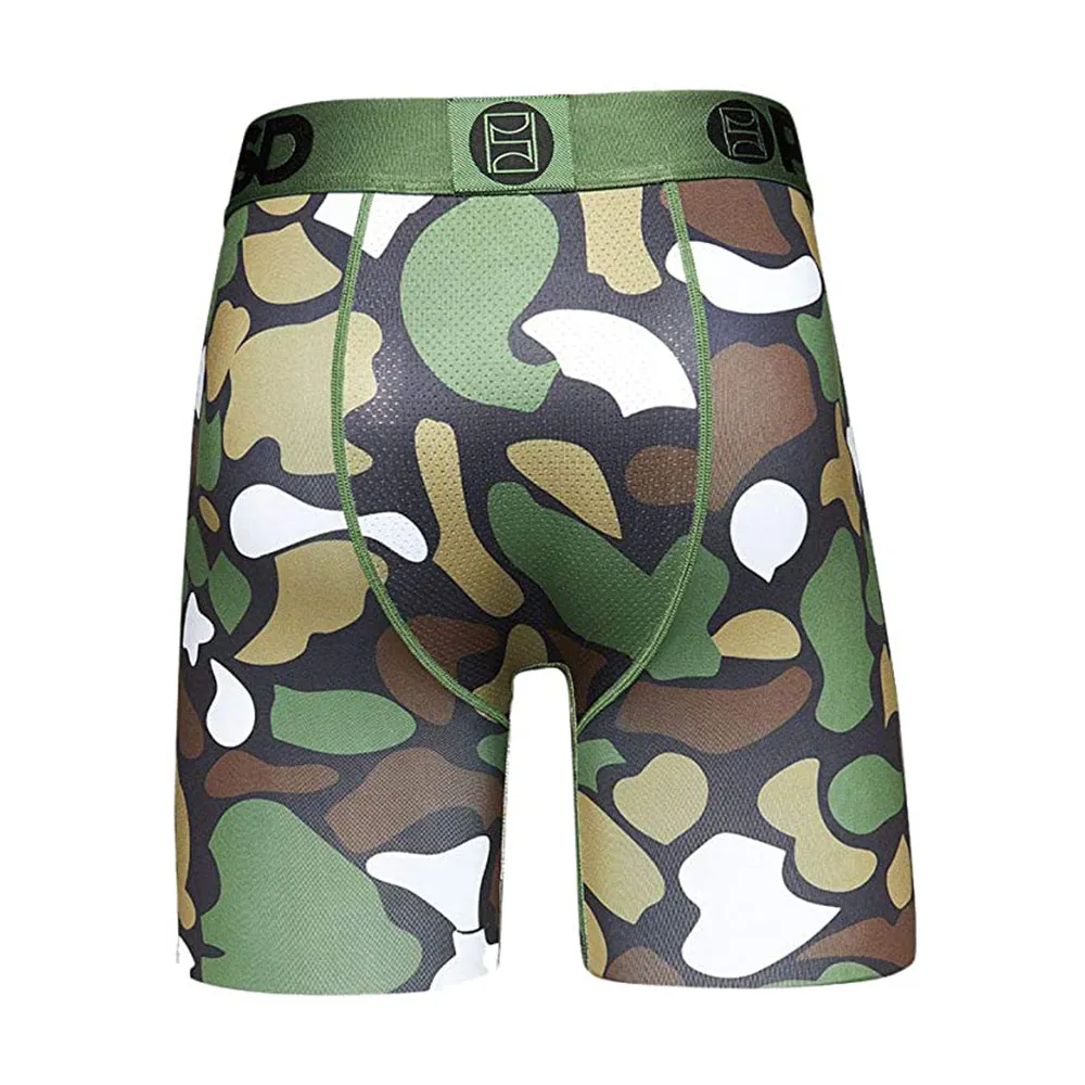 PSD Men's Green Military Camo Wf Boxer Briefs Underwear - 221180070-GRN