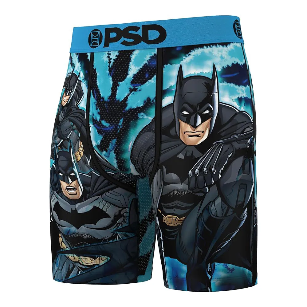 PSD Men's Multicolor Batman Dye Boxer Briefs Large Underwear - 224180076-MUL-L