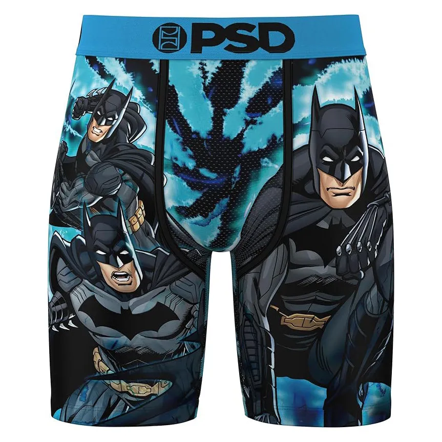 PSD Men's Multicolor Batman Dye Boxer Briefs Large Underwear - 224180076-MUL-L