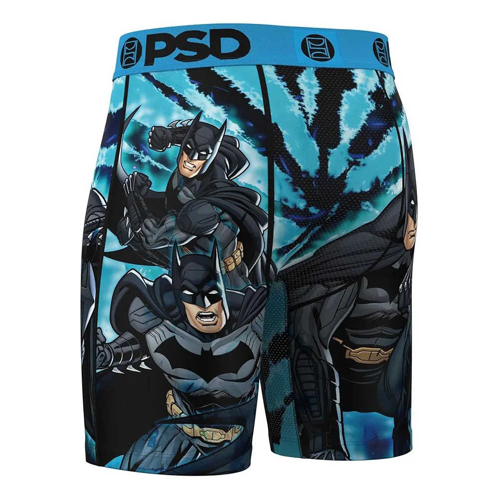 PSD Men's Multicolor Batman Dye Boxer Briefs Large Underwear - 224180076-MUL-L