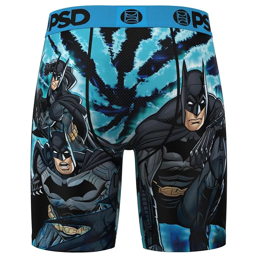 PSD Men's Multicolor Batman Dye Boxer Briefs Large Underwear - 224180076-MUL-L