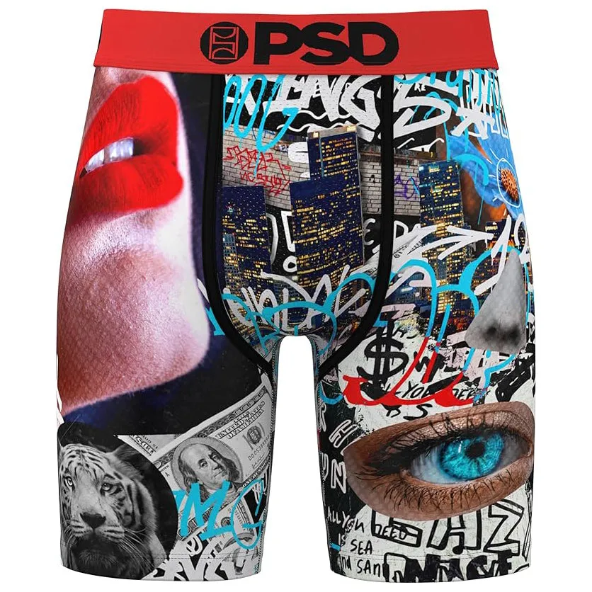 PSD Men's Multicolor Dreamer Boxer Briefs Large Underwear - 224180067-MUL-L