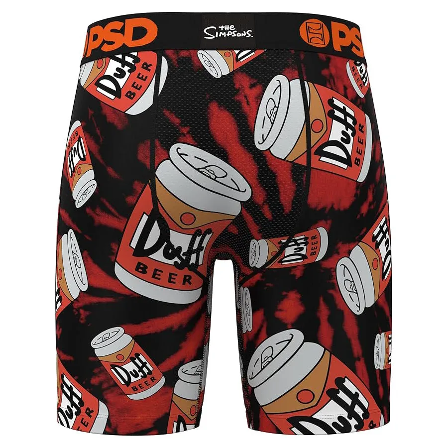 PSD Men's Multicolor Duff Beer Boxer Briefs Extra Large Underwear - 324180029-MUL-XL