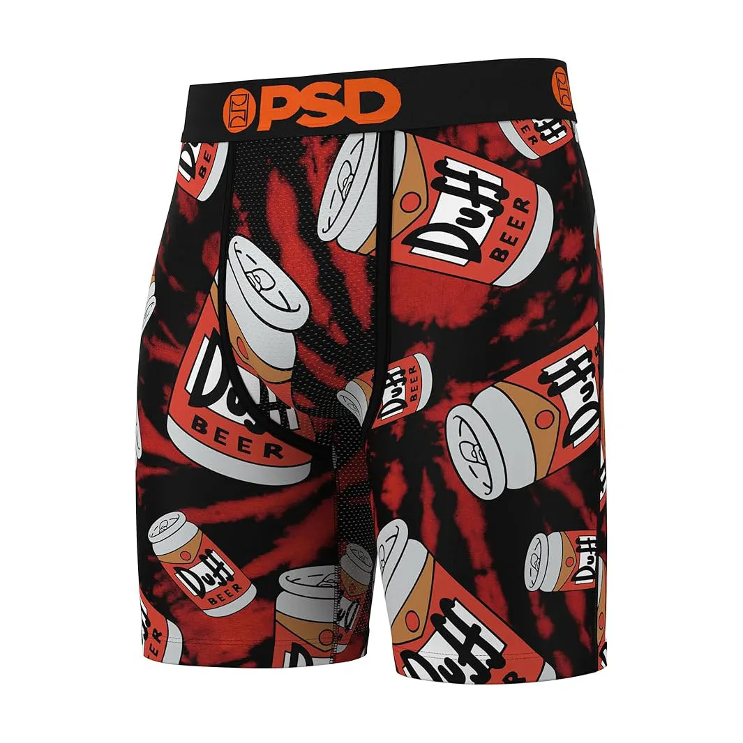 PSD Men's Multicolor Duff Beer Boxer Briefs Extra Large Underwear - 324180029-MUL-XL
