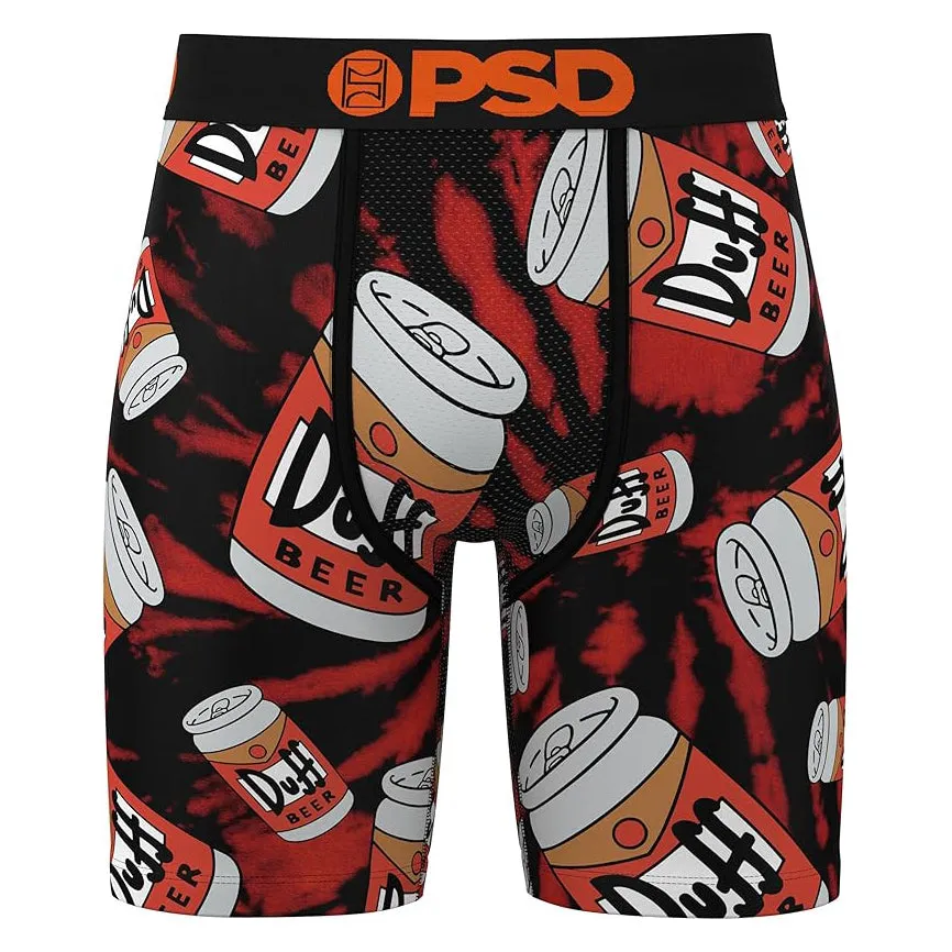 PSD Men's Multicolor Duff Beer Boxer Briefs Extra Large Underwear - 324180029-MUL-XL