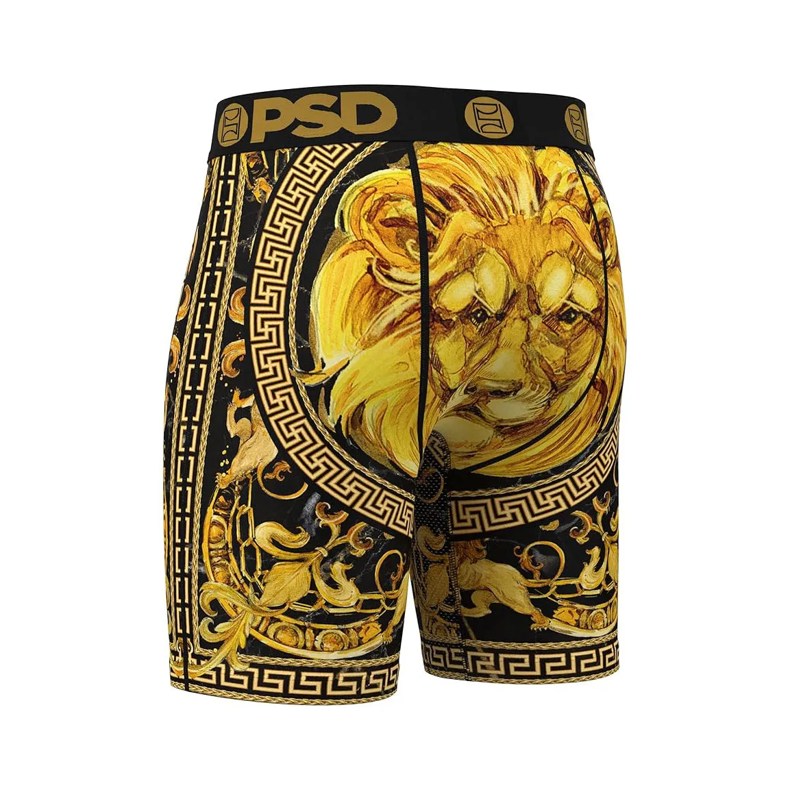 PSD Men's Multicolor Greek Gold Boxer Briefs Large Underwear - 324180050-MUL-L