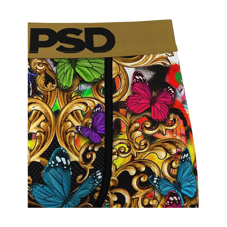 PSD Men's Multicolor Luxury Print Boxer Briefs Large Underwear - 424180060-MUL-L