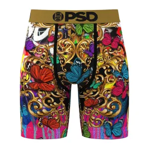 PSD Men's Multicolor Luxury Print Boxer Briefs Medium Underwear - 424180060-MUL-M