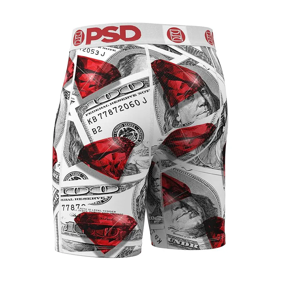 PSD Men's Multicolor MMF Boxer Briefs Medium Underwear (Knit) - 424180046-MUL-M