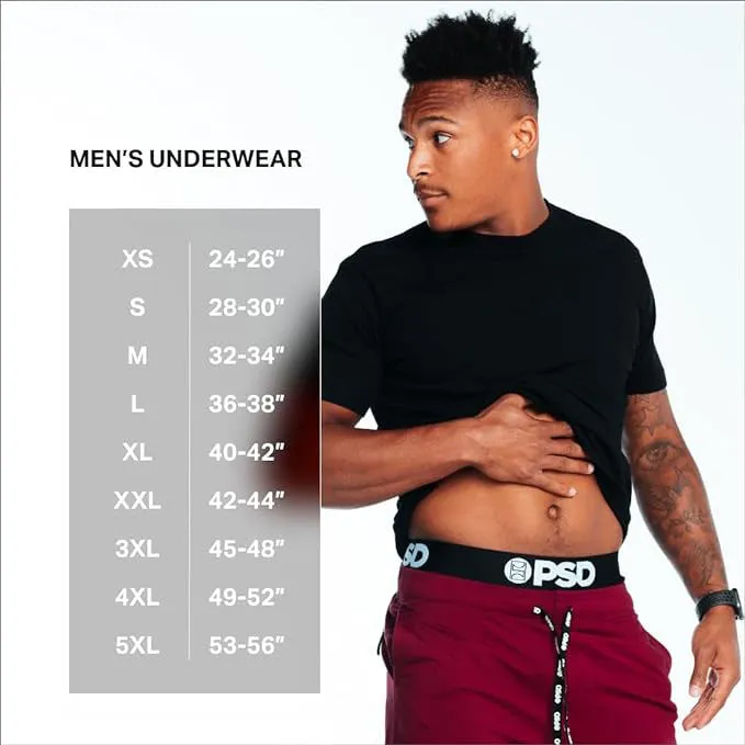 PSD Men's Multicolor Moisture-Wicking Fabric Head Trip Boxer Brief Large Underwear - 423180031-MUL-L