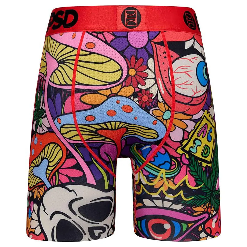 PSD Men's Multicolor Moisture-Wicking Fabric Head Trip Boxer Brief Large Underwear - 423180031-MUL-L