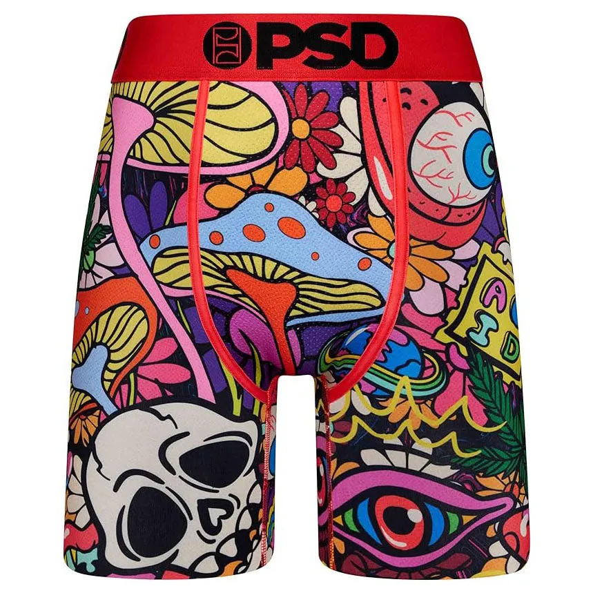 PSD Men's Multicolor Moisture-Wicking Fabric Head Trip Boxer Brief Large Underwear - 423180031-MUL-L