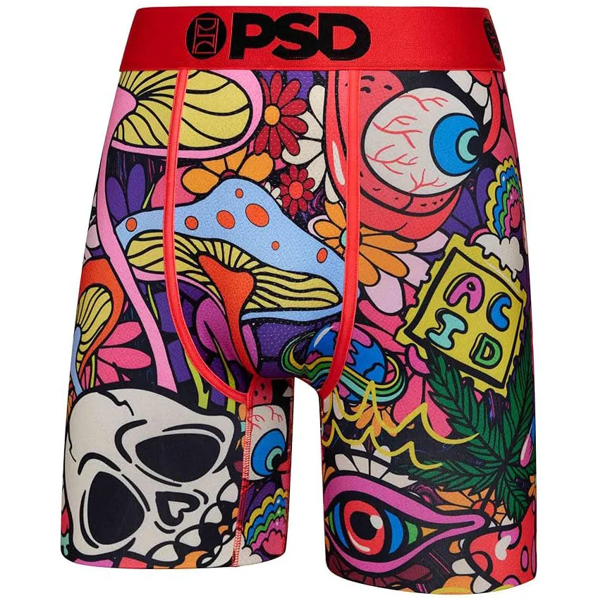 PSD Men's Multicolor Moisture-Wicking Fabric Head Trip Boxer Brief Large Underwear - 423180031-MUL-L